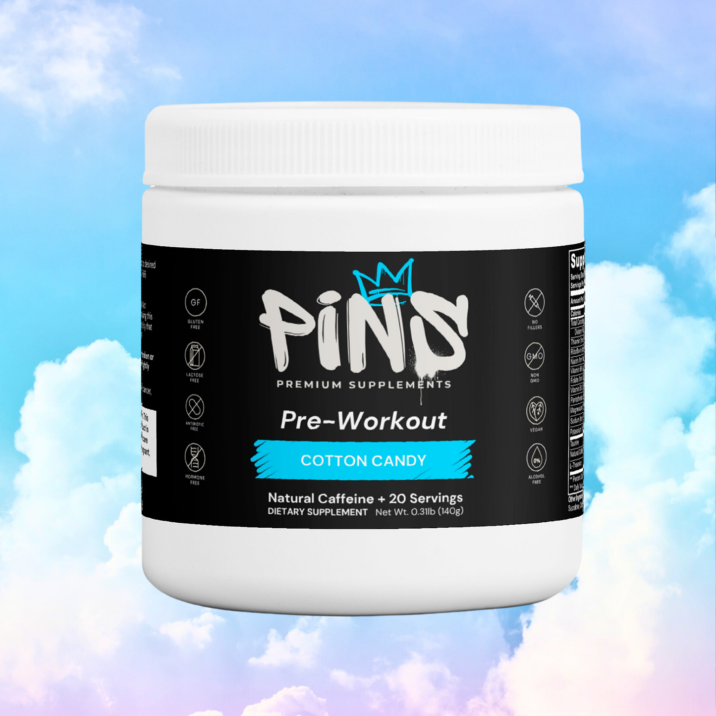 Pins Premium Pre-Workout (Cotton Candy)