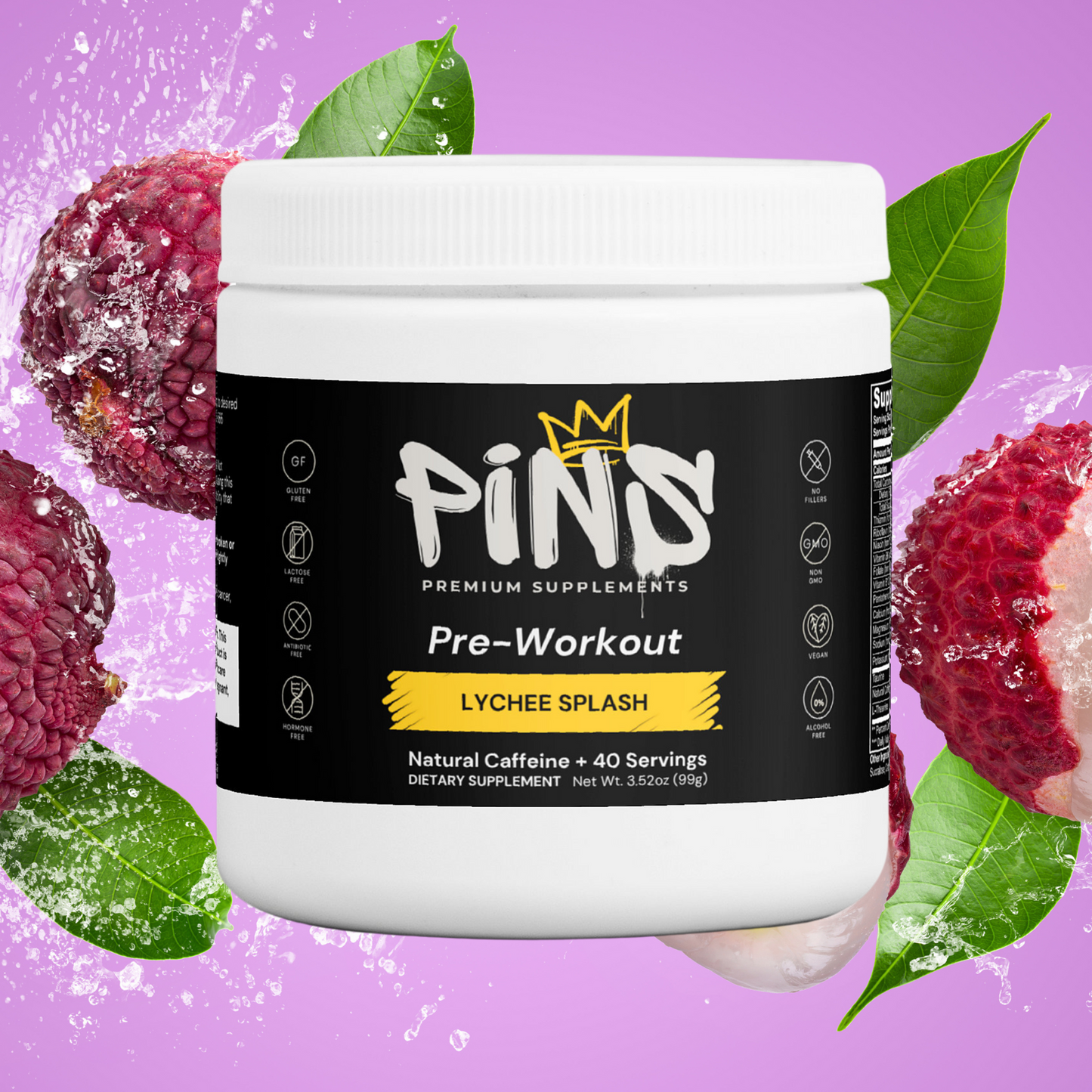 PINS Premium Pre-Workout (Lychee Splash)